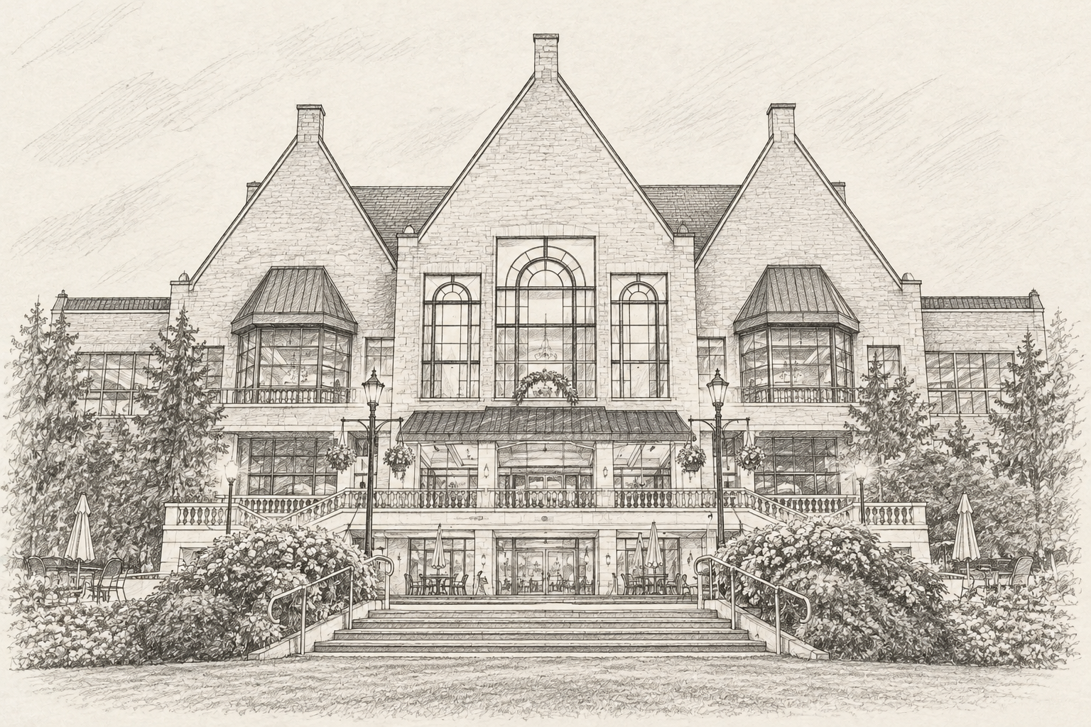 Background illustration of a house